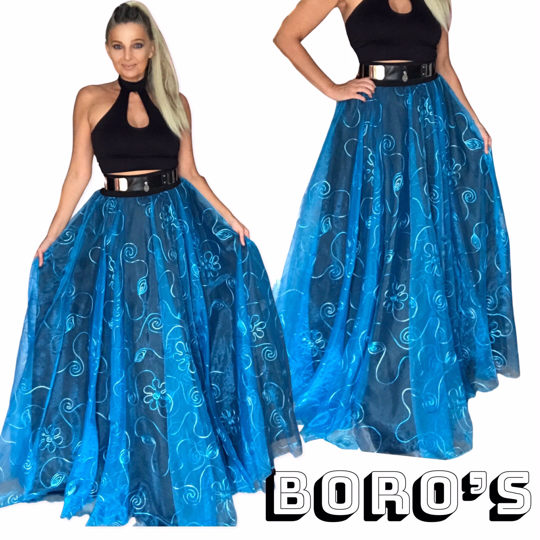 Dlouhá společenská sukně BOROS SK-L-ORG 03